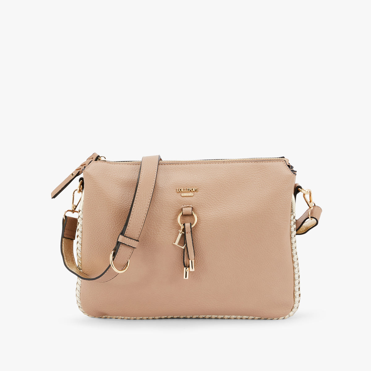 Grand sac multi poches taupe Noceta