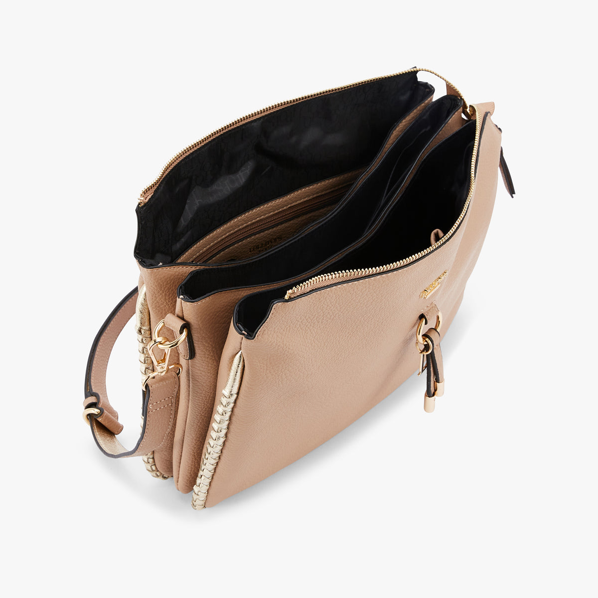 Grand sac multi poches taupe Noceta