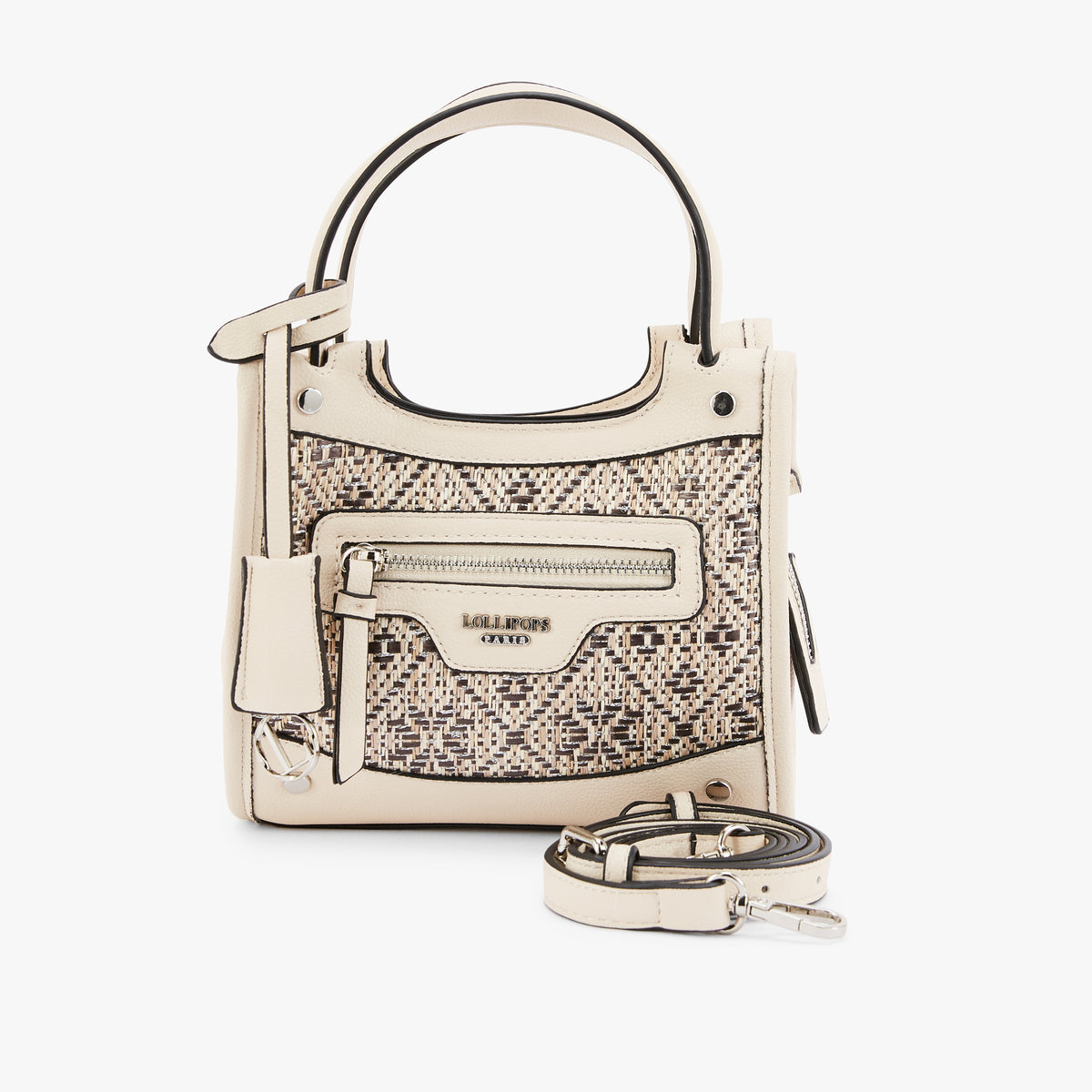 Petit sac shopper blanc Nicoreta