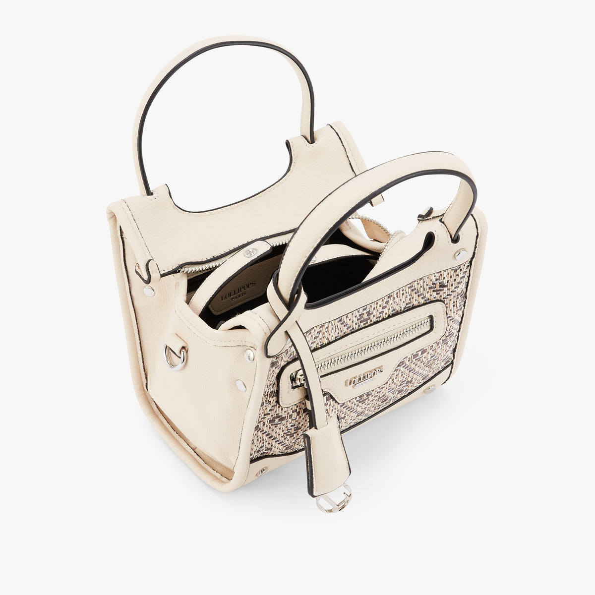 Petit sac shopper blanc Nicoreta