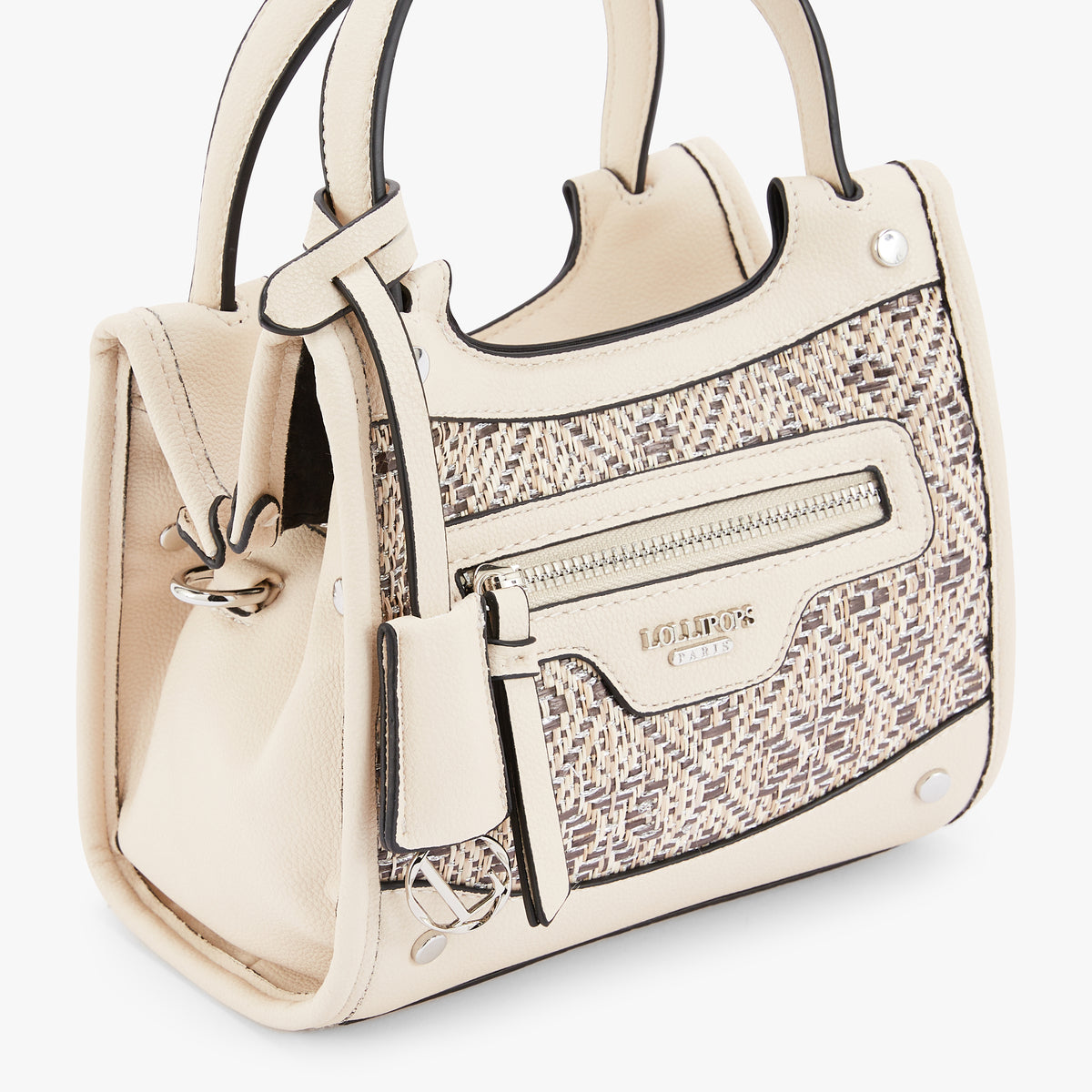 Petit sac shopper blanc Nicoreta