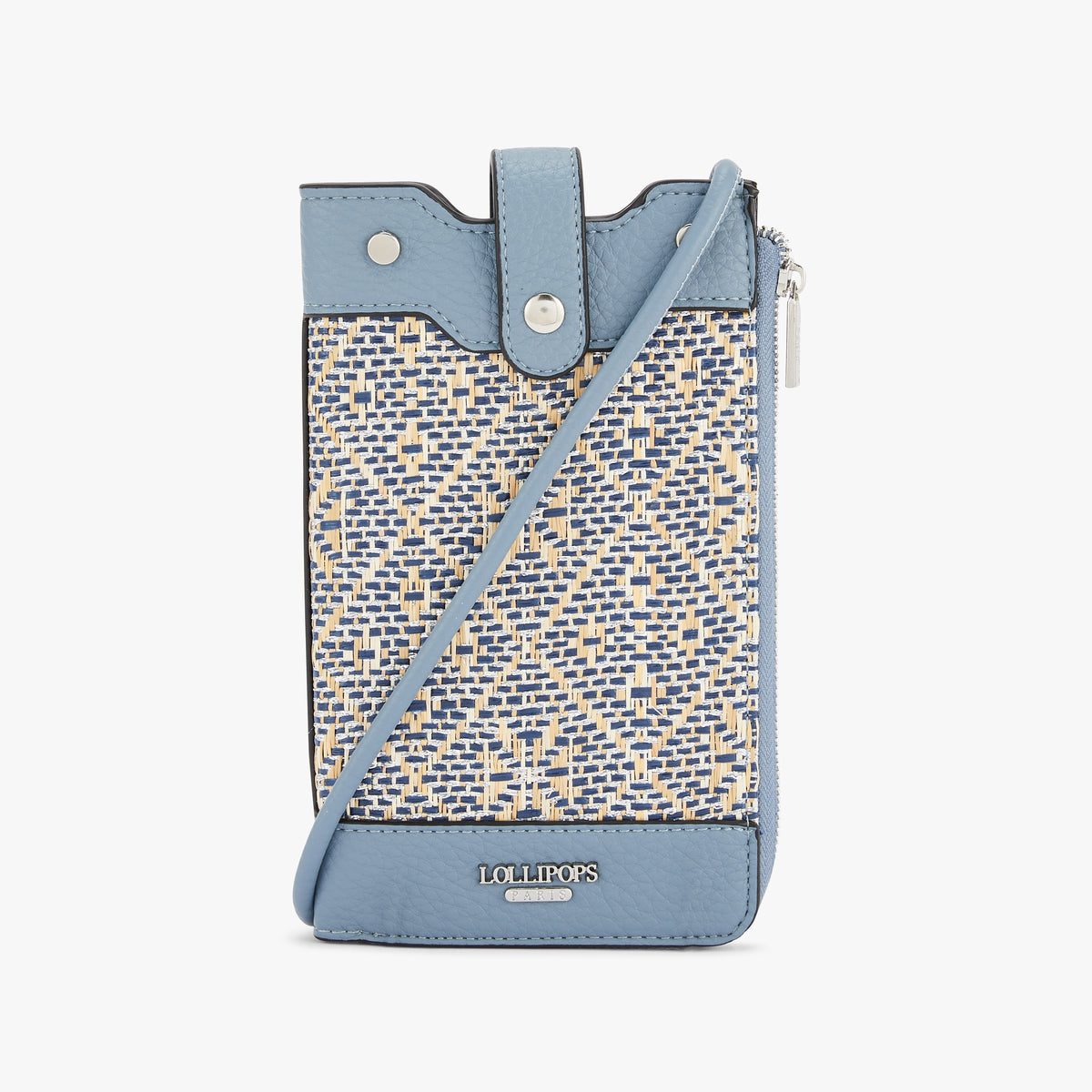 Pochette de téléphone bleu Nicoreta