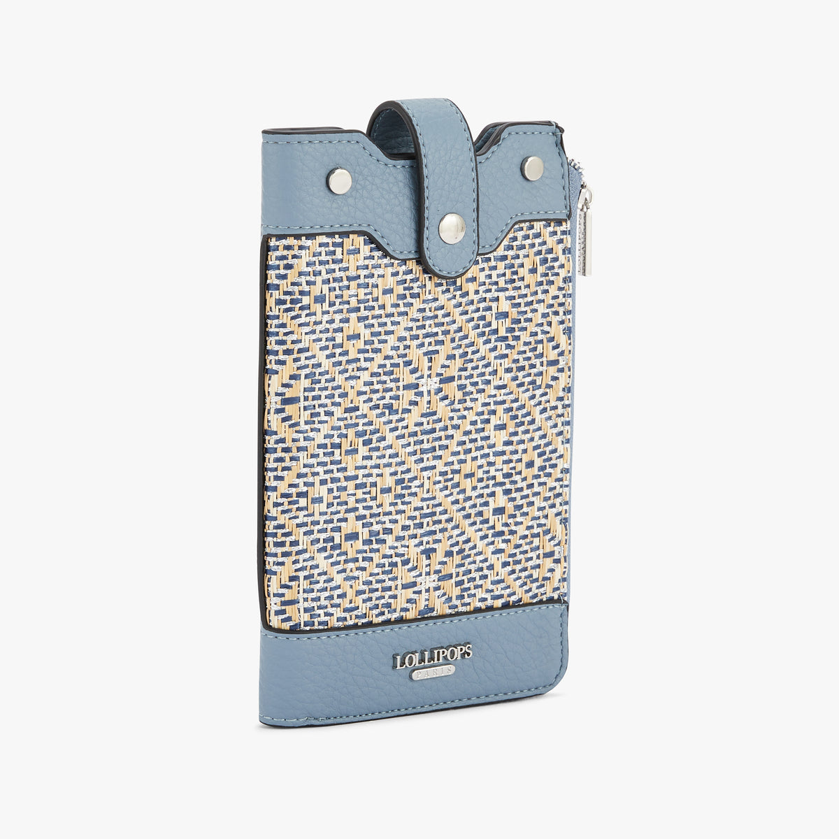 Pochette de téléphone bleu Nicoreta