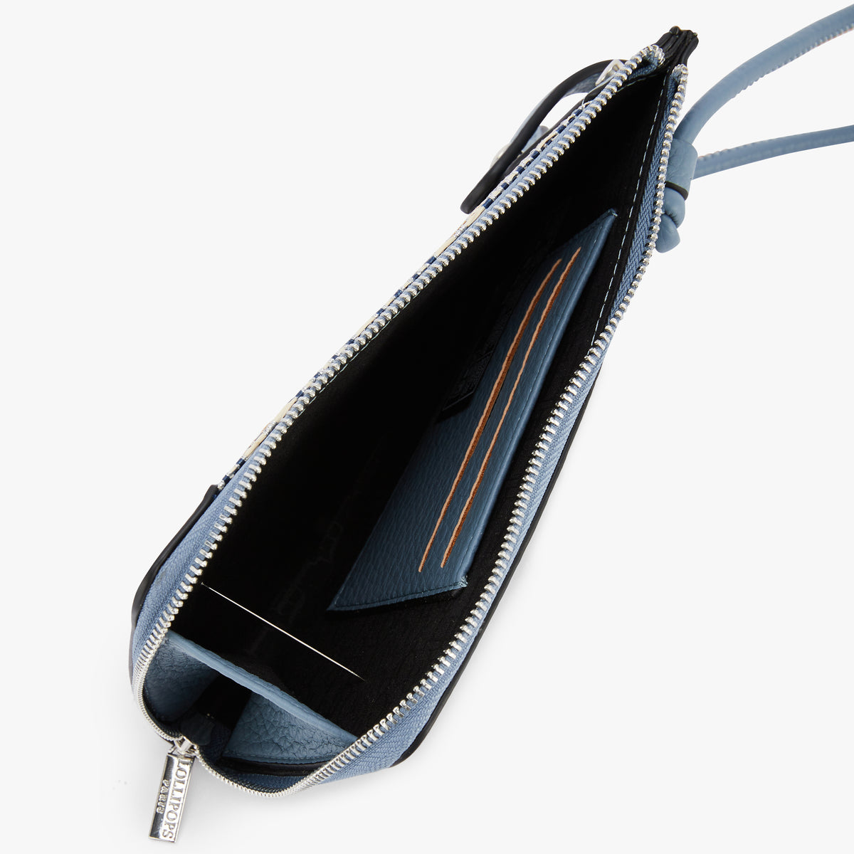 Pochette de téléphone bleu Nicoreta