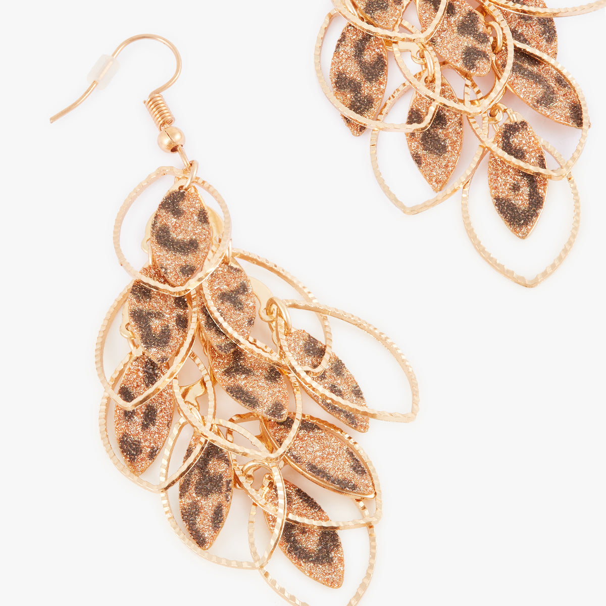 Boucles d'oreilles cascade à paillettes