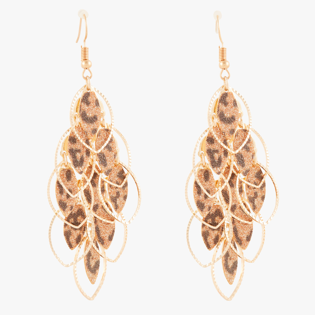 Boucles d'oreilles cascade à paillettes