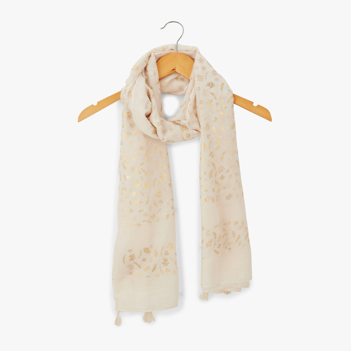 Foulard rectangulaire nude Nocario