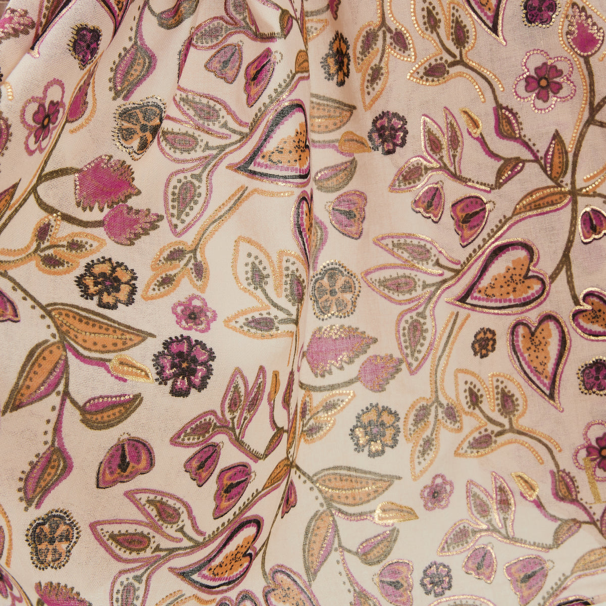 Foulard rectangulaire beige Nedde