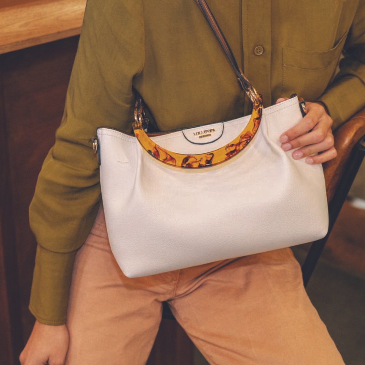 Sac shopper blanc Nesso