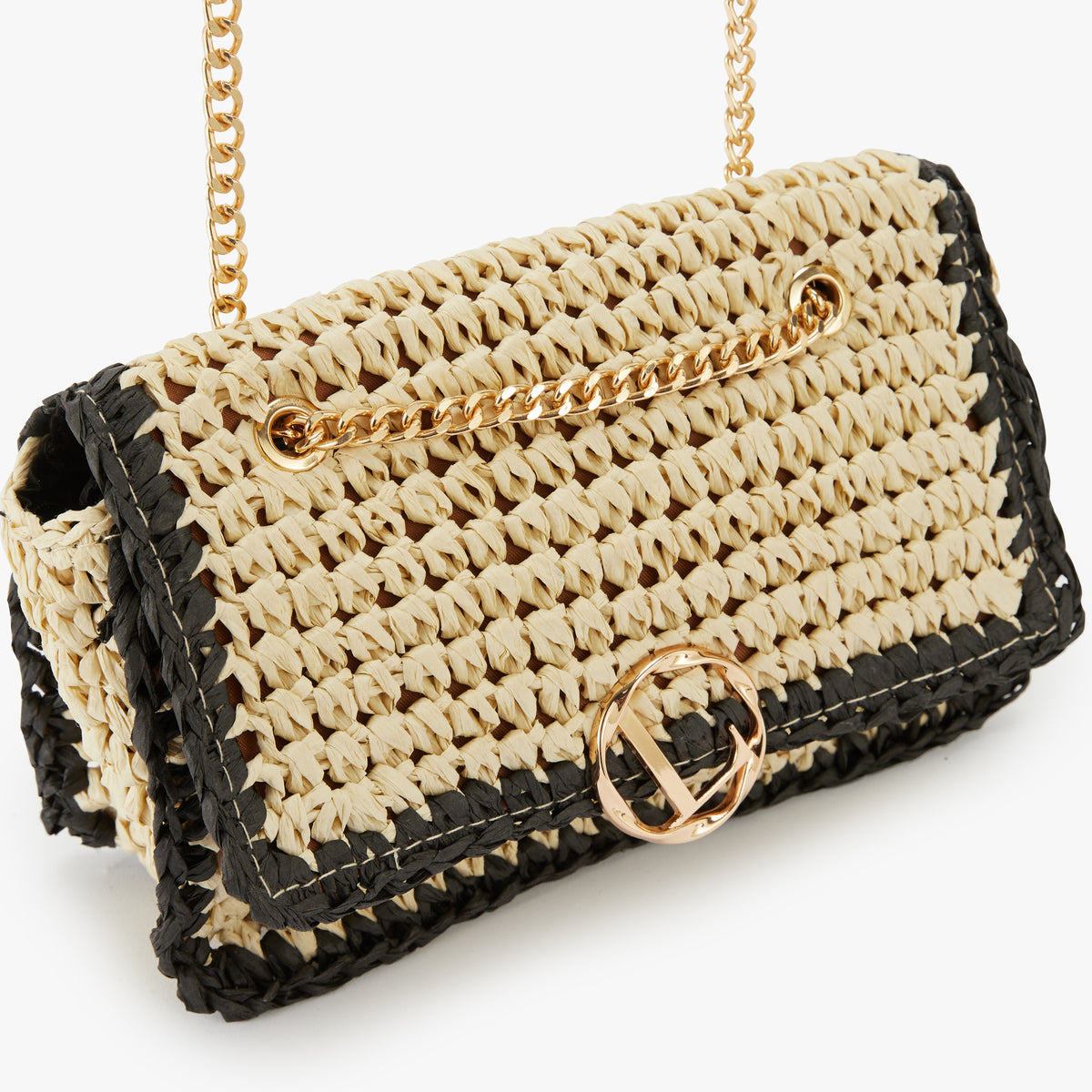 Petit sac porté épaule beige Nandy