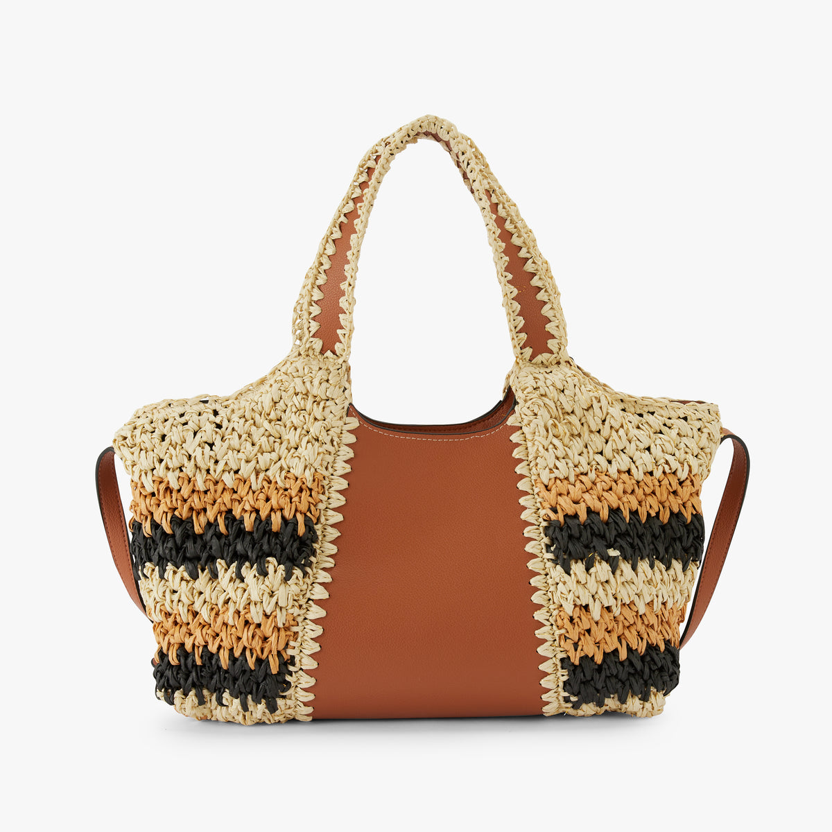 Grand sac shopper camel Nandy