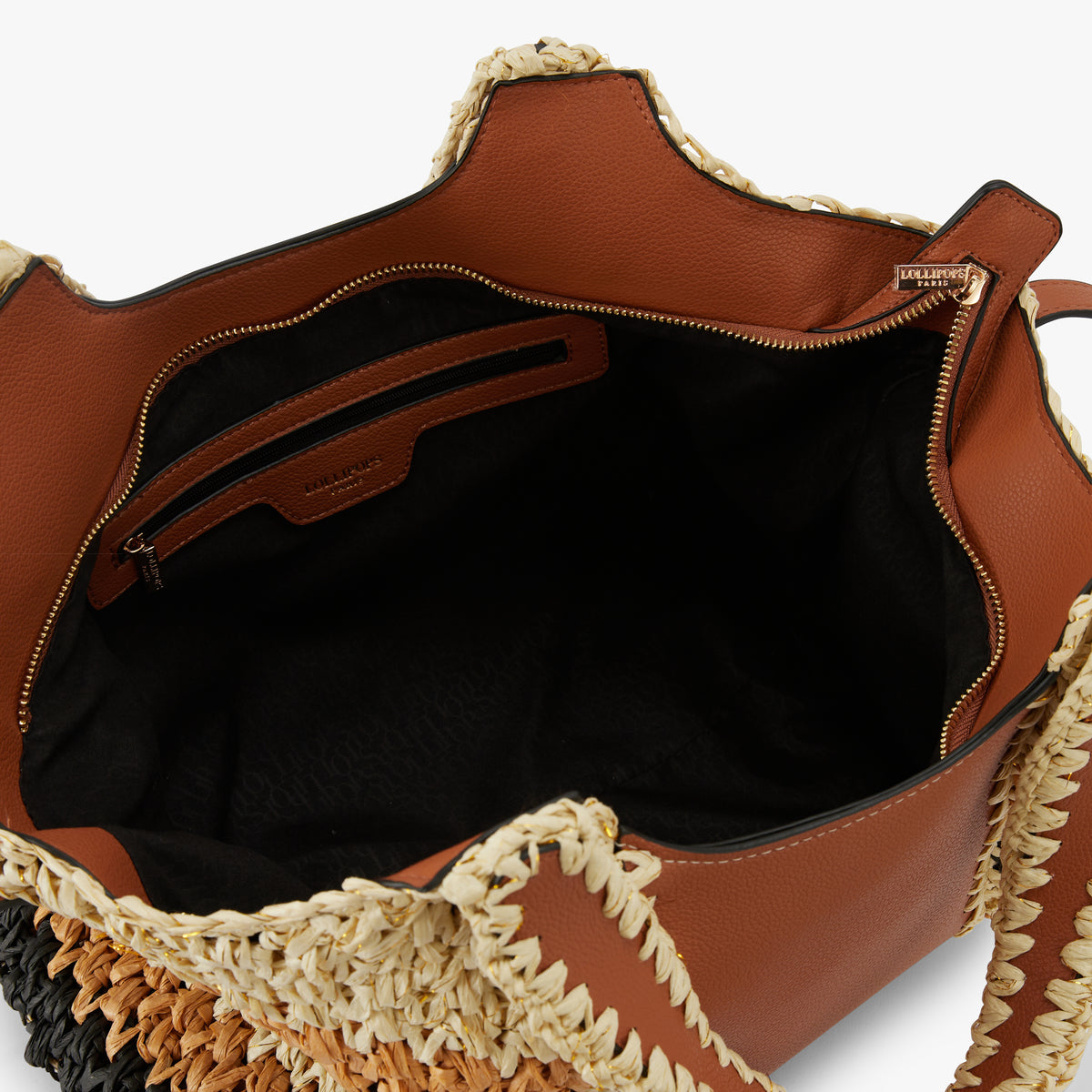 Grand sac shopper camel Nandy