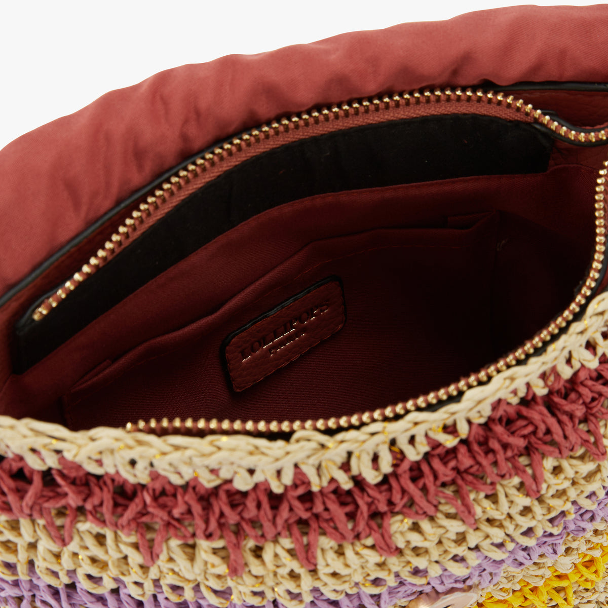Petit sac paille porté épaule Nicolosi Paille