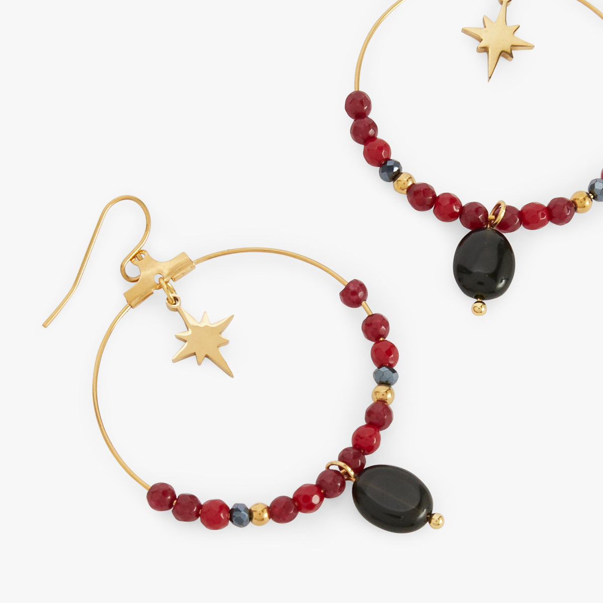 Boucles d'oreilles crochets en acier inoxydable