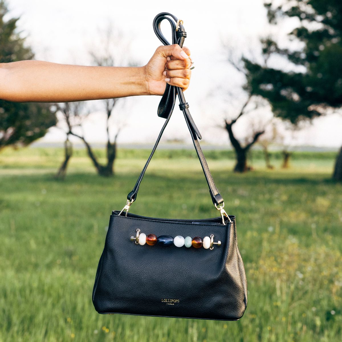 Sac porté épaule noir Nabha