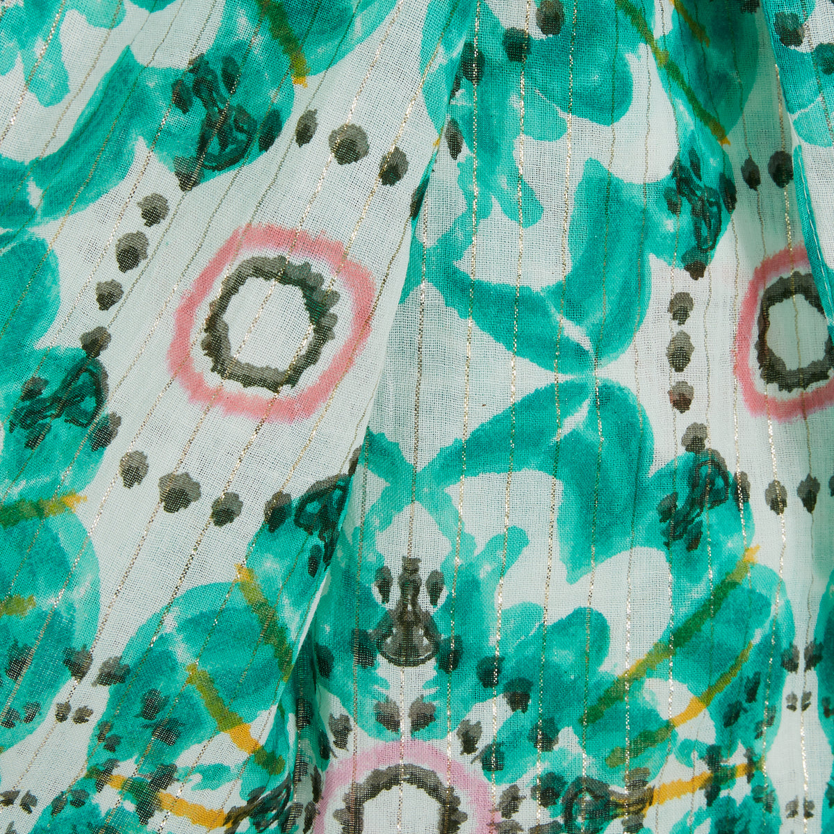 Foulard rectangulaire vert Nurlu