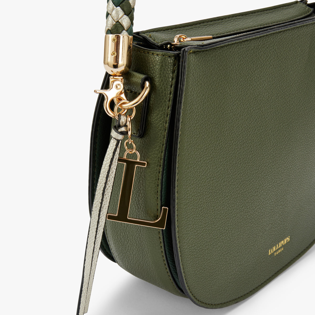 Sac porté épaule kaki Oudry