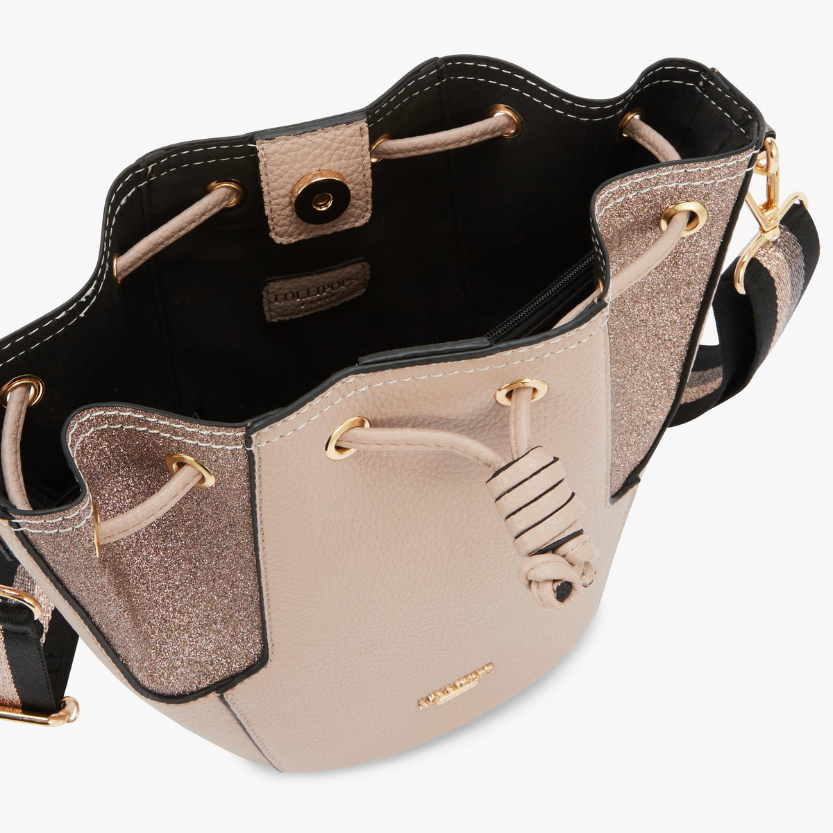 Petit sac seau taupe Obita