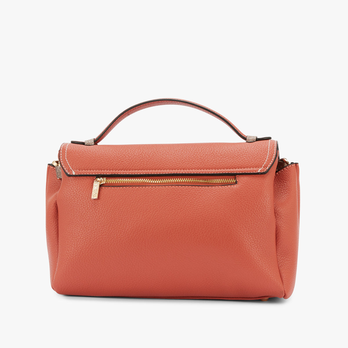 Grand sac porté épaule brique Obita