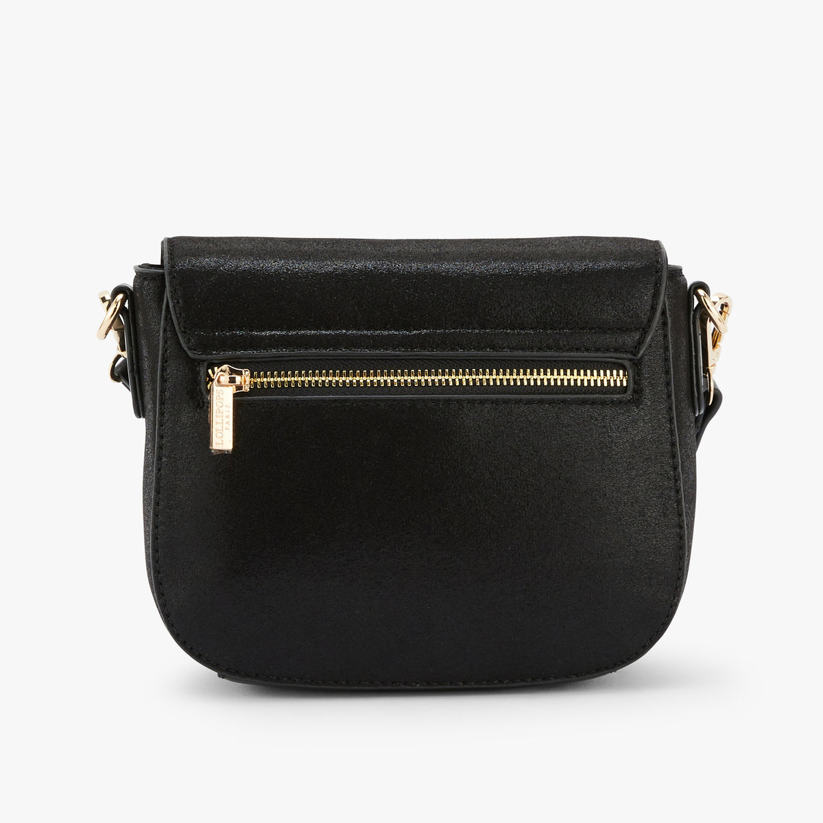 Petit sac porté épaule noir Okayama