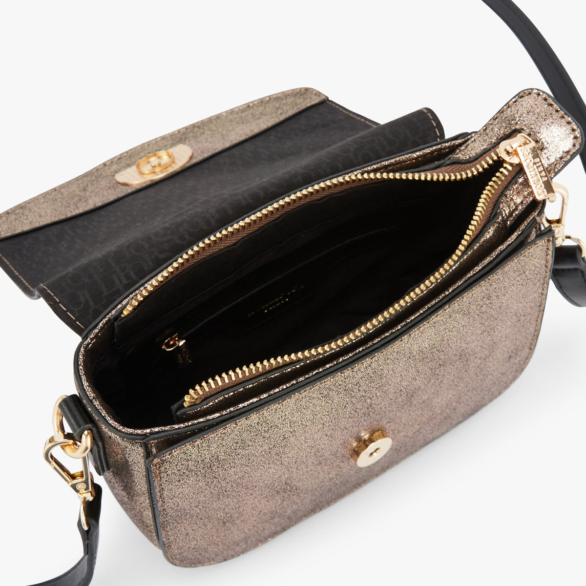 Petit sac porté épaule dore Okayama