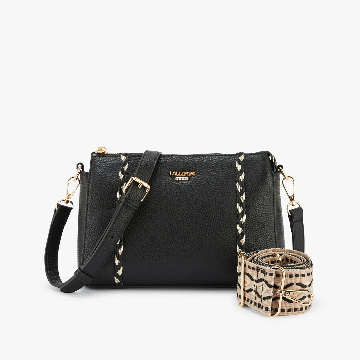 Petit sac multi-poches noir Olley
