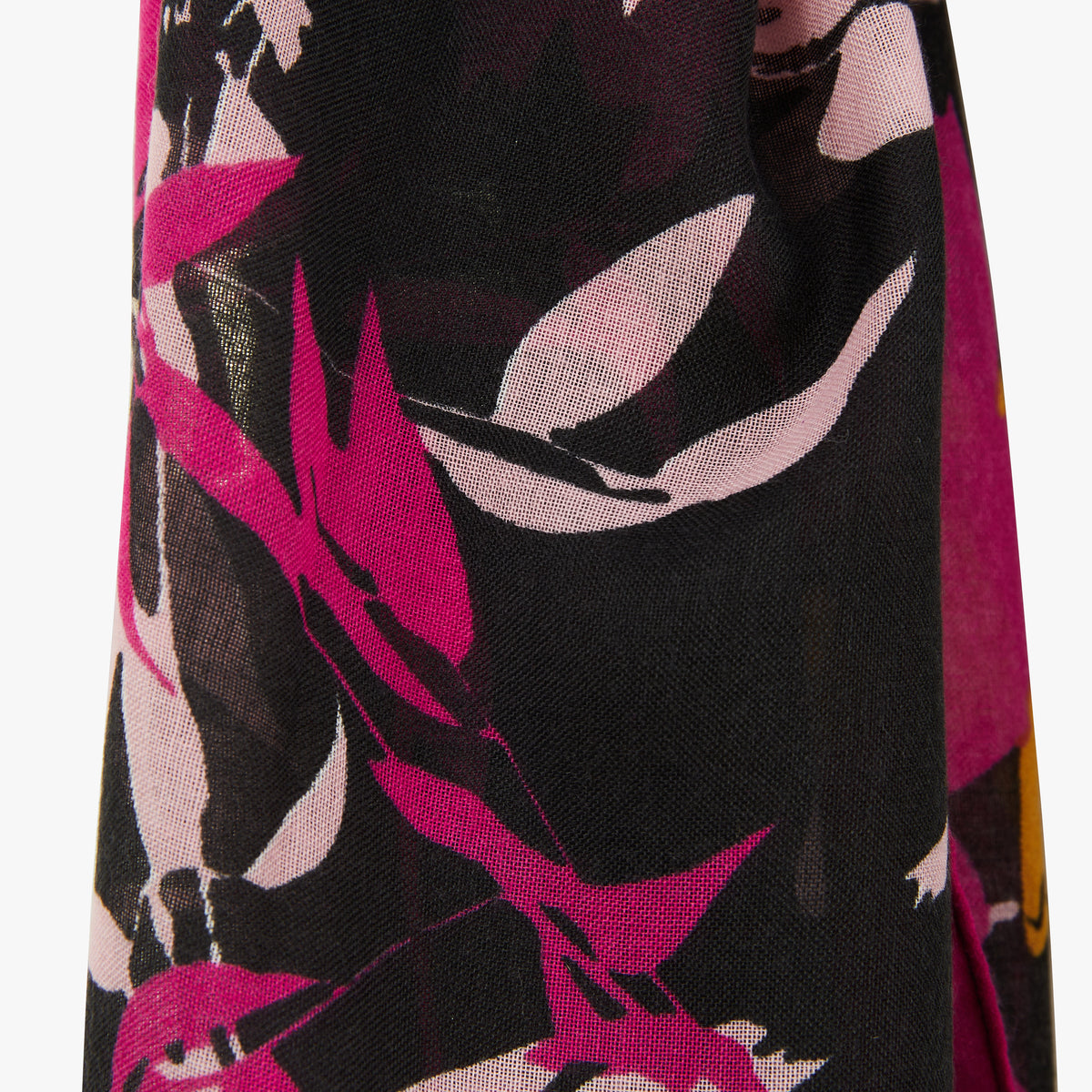 Foulard rectangulaire noir Orsonette