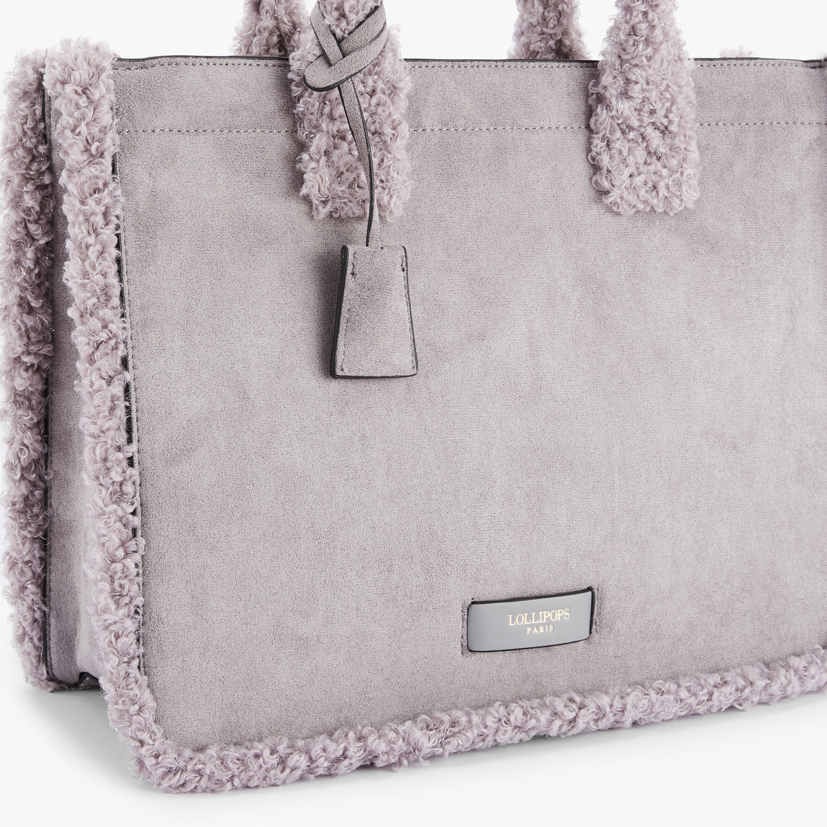 Sac shopper L gris Oppy