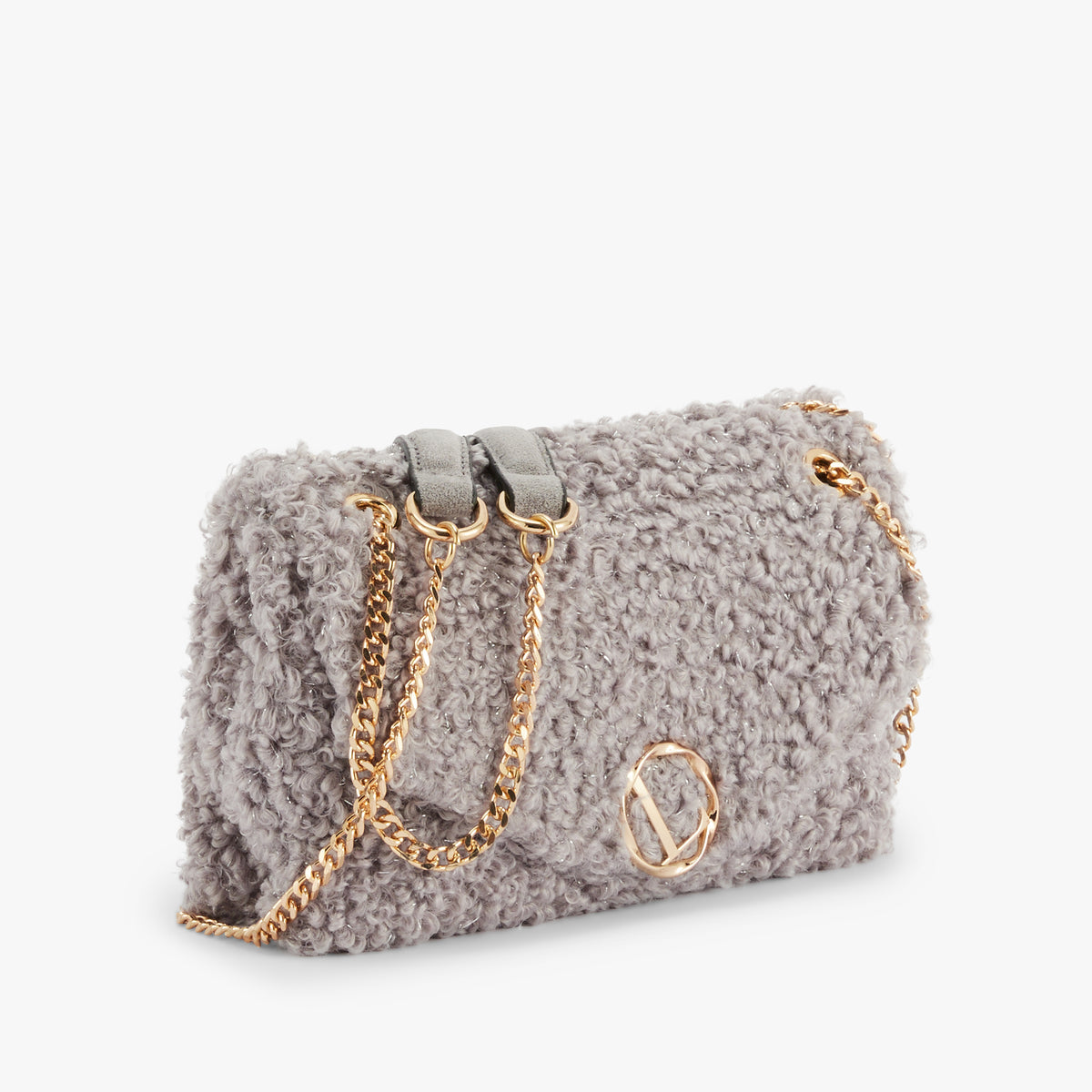 Petit sac Lilly porté épaule M gris Oppy