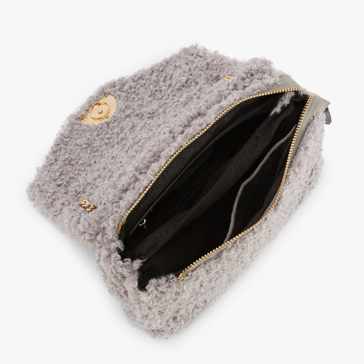 Petit sac Lilly porté épaule M gris Oppy