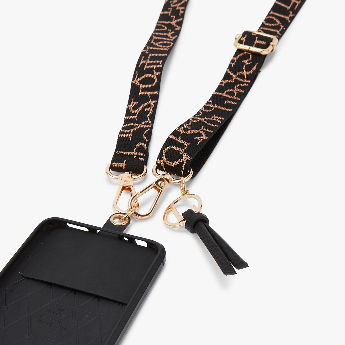 Chaine de téléphone noir Orin