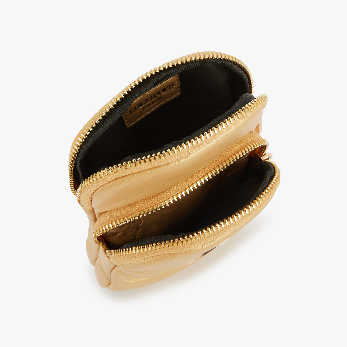 Pochette de téléphone dorée Olmi