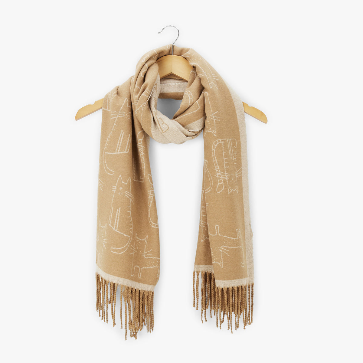 Echarpe beige Oreka