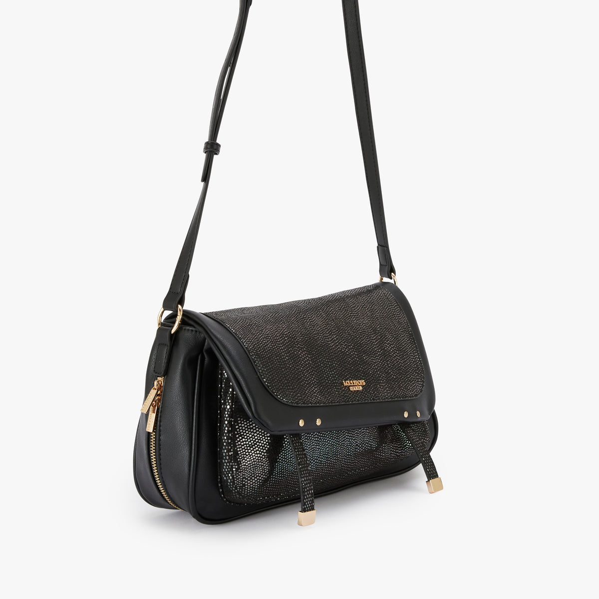 Grand sac porté épaule L noir Osches