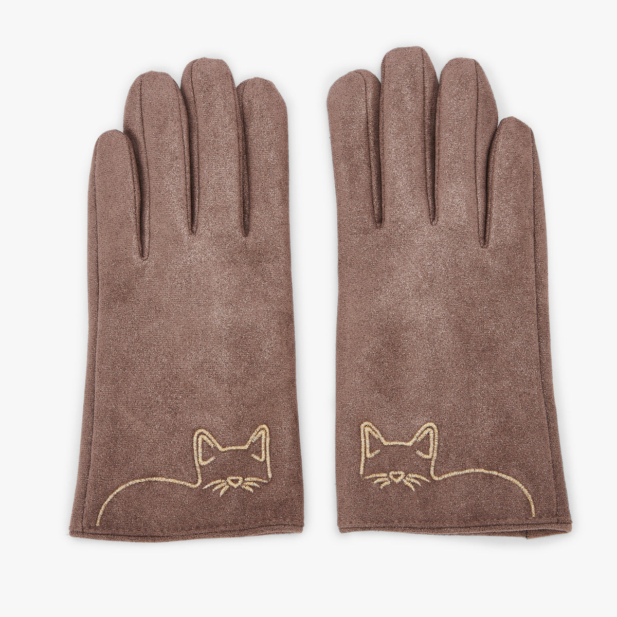 Gants taupe S Oleanor