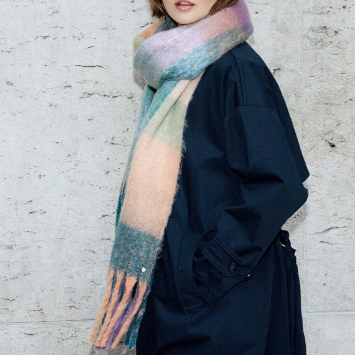 Echarpe rectangulaire multicolore Oedalie