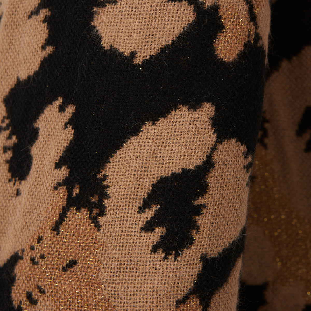 Foulard rectangulaire noir Oflora