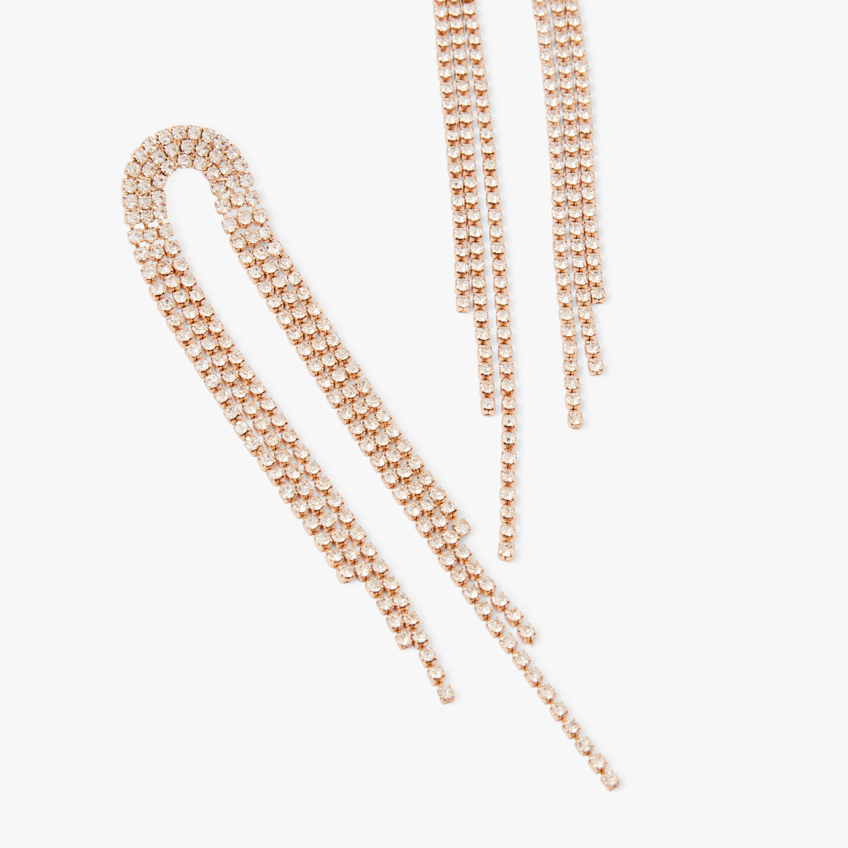 Boucles d'oreilles cascade strassées Collection Noël