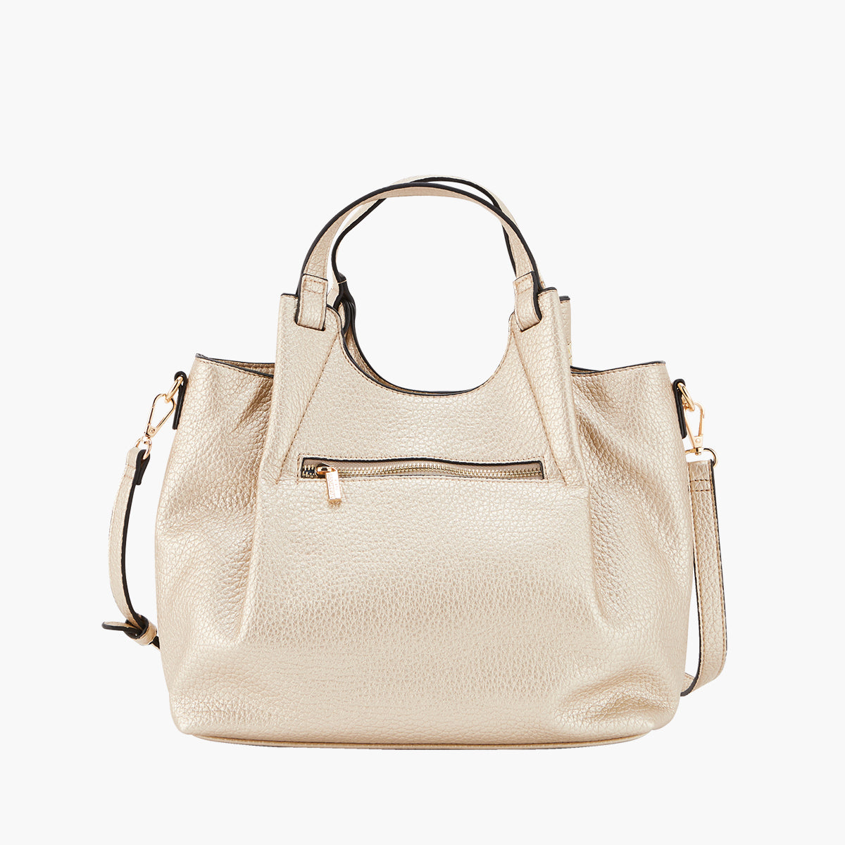Sac shopper doré Pegguy