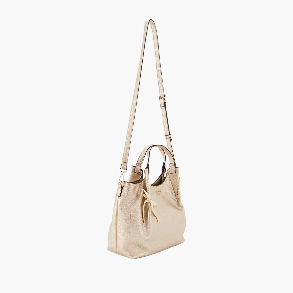 Sac shopper doré Pegguy