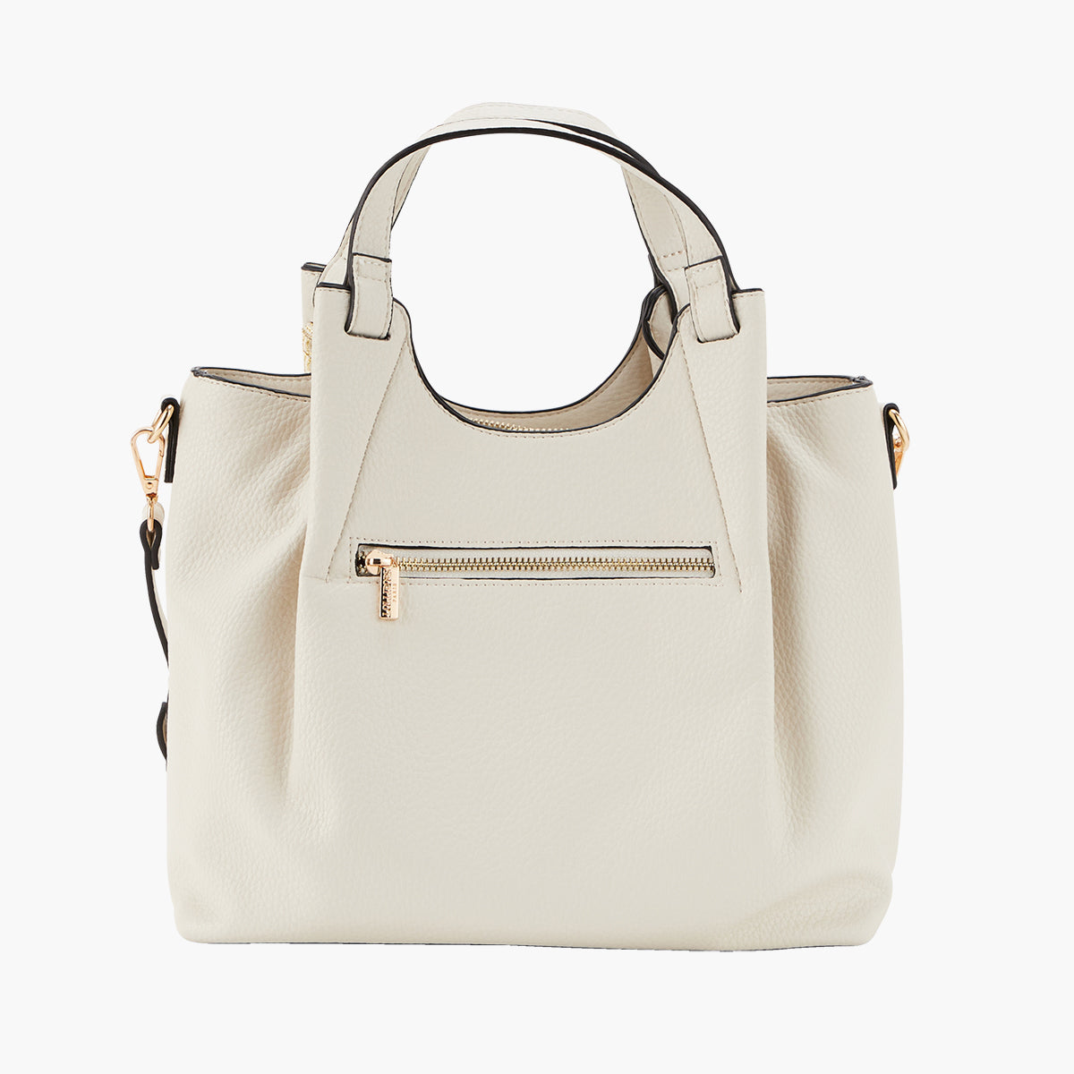Sac shopper blanc Pegguy