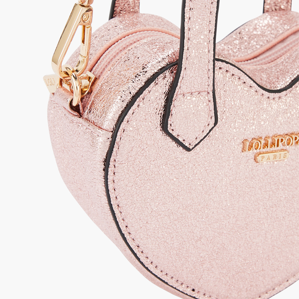 Petit sac porté épaule rose Pasqua