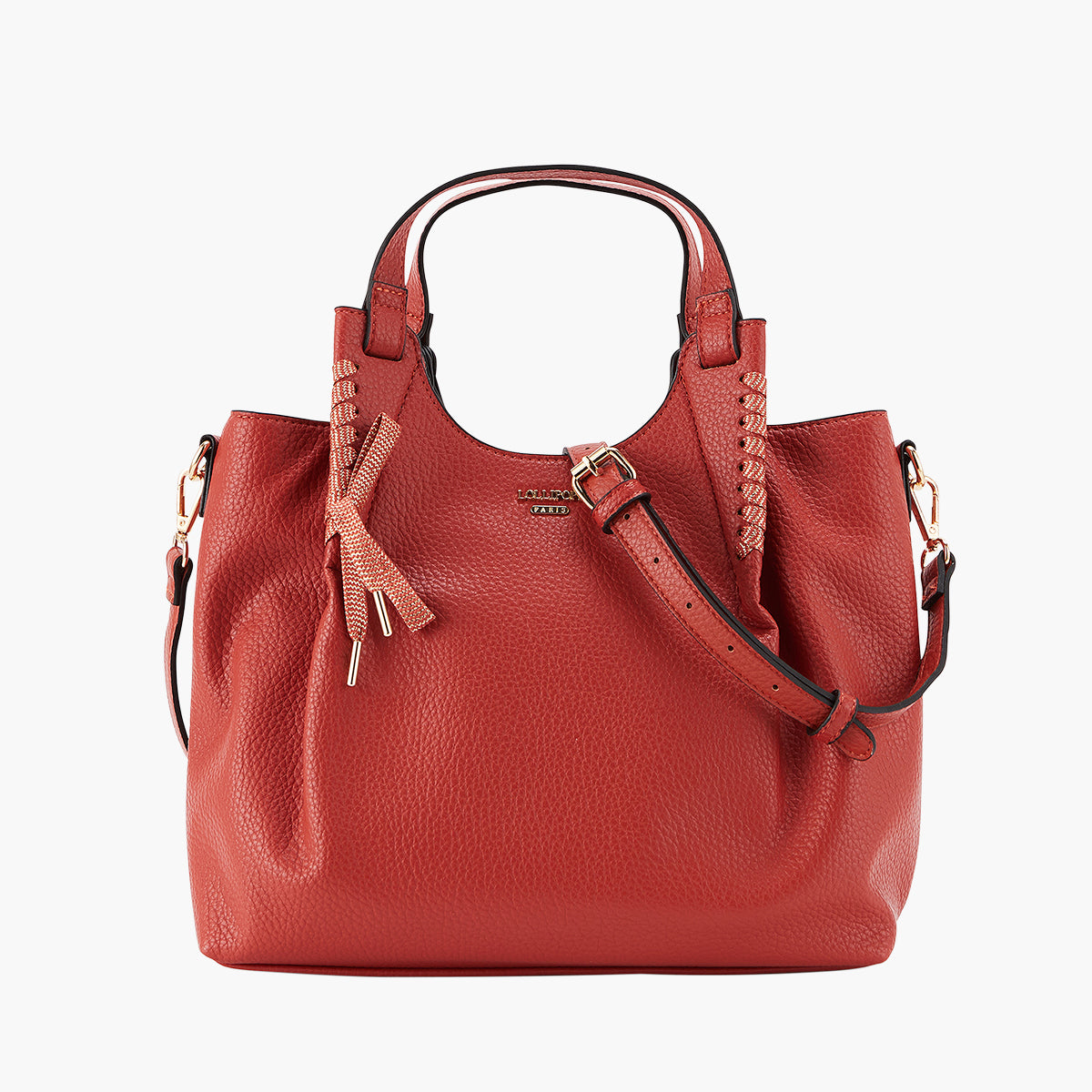 Sac shopper brique Pegguy