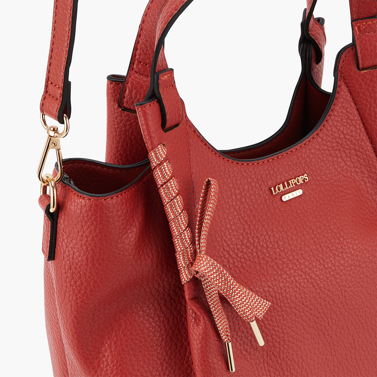 Sac shopper brique Pegguy