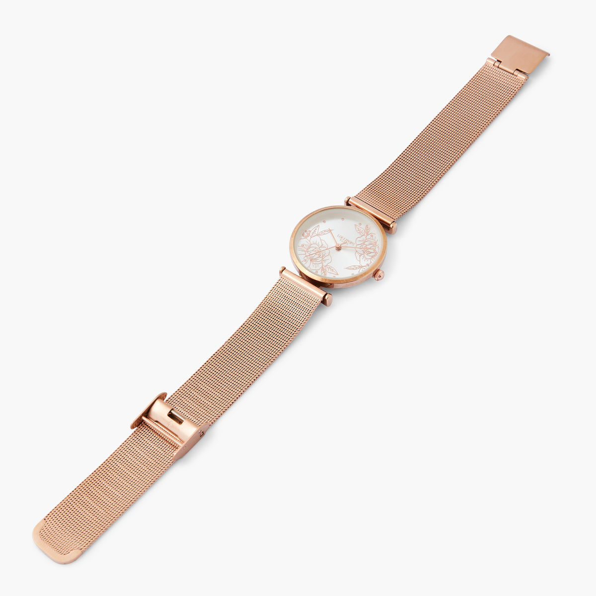 Montre rose fleurs