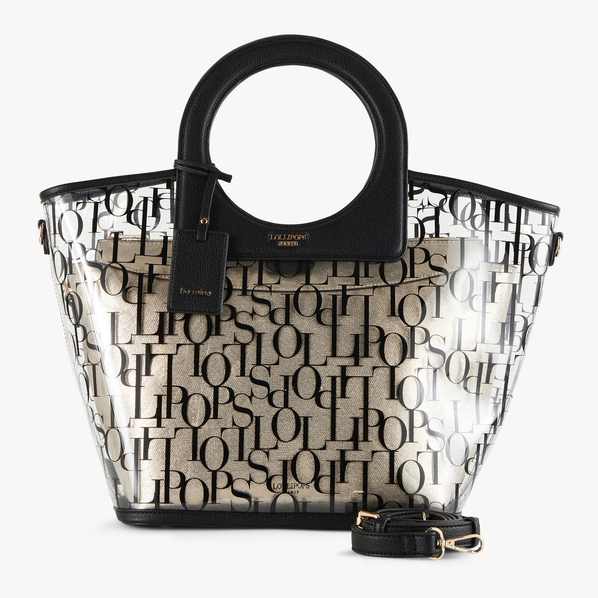 Grand sac shopper L noir Pemala