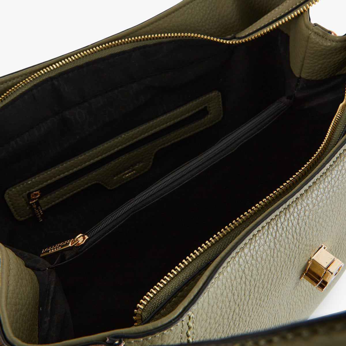 Grand sac shopper kaki Patsy