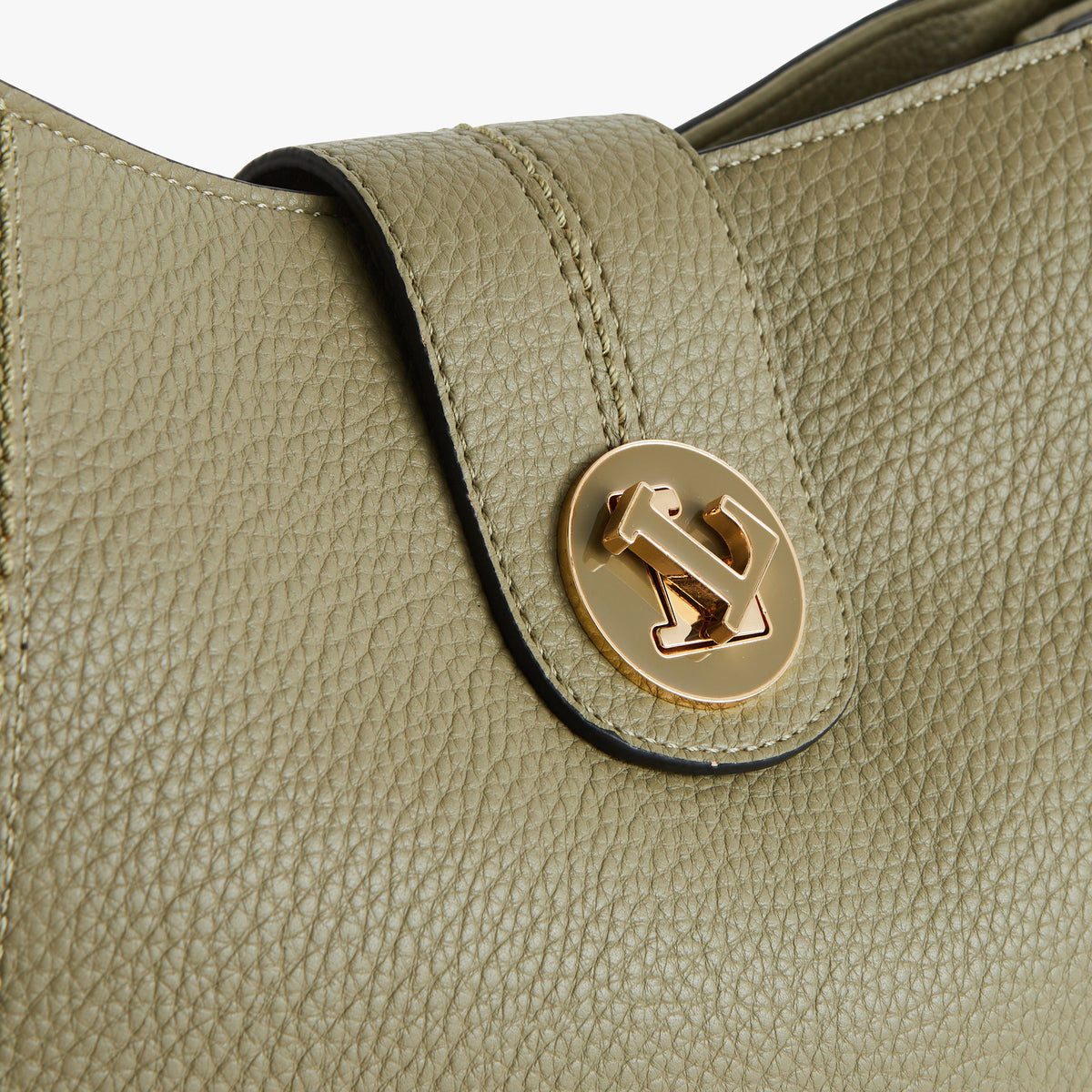 Grand sac shopper kaki Patsy