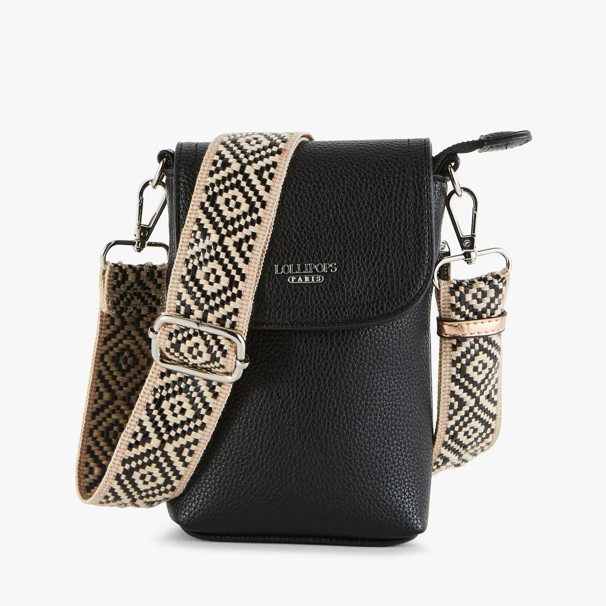 Pochette de téléphone noir Pema