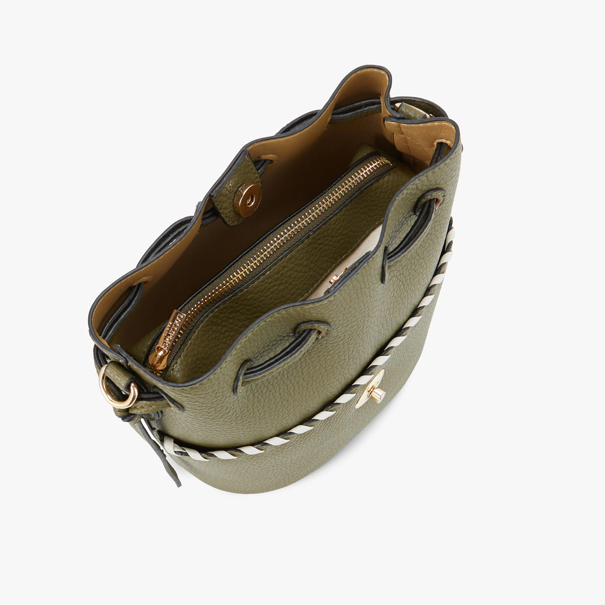 Sac Seau kaki Pivoine